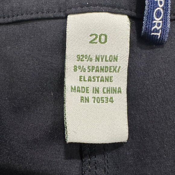 Orvis Passport capris, size 20, black, pockets, adjustable toggles at hems - Picture 10 of 12